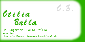 otilia balla business card
